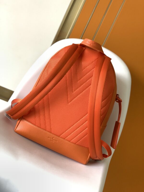 Louis Vuitton Full Leather Aerogram Backpack Series – Orange - Image 3