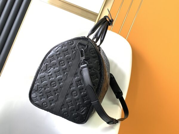 Louis Vuitton Keepall BANDOULIÈRE 50 Travel Bag - Black - Image 3