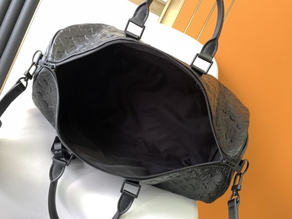Louis Vuitton Keepall BANDOULIÈRE 50 Travel Bag - Black - Image 5