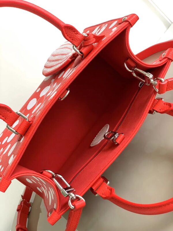 Louis Vuitton LV x YK OnTheGo Small Handbag - Red - Image 3