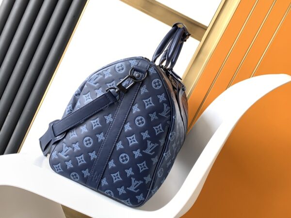 Louis Vuitton Keepall BANDOULIÈRE 50 Travel Bag - Blue - Image 5