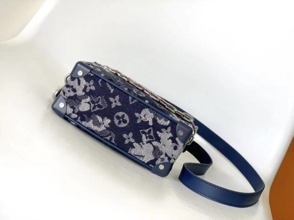 Louis Vuitton Mini Soft Trunk Chain Bag - Blue - Image 3
