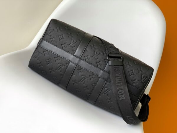Louis Vuitton Keepall Bandoulière 35 Handbag - Black - Image 3