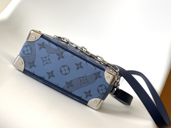 Louis Vuitton Mini Soft Trunk Handbag - Blue - Image 3