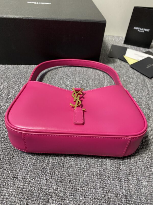 YSL’s New Spring and Summer Show Armpit Bag - Pink (Golden) - Image 4