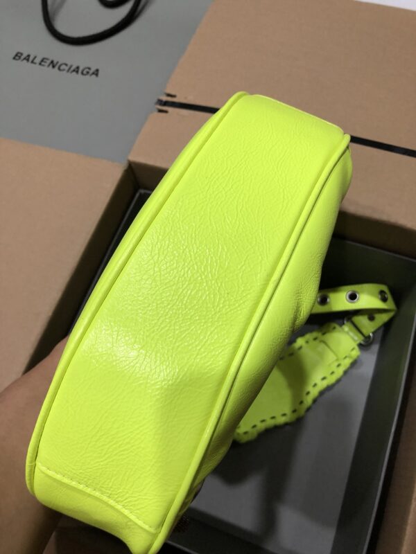 Balenciaga Le Cagole Half-Moon Small Armpit Dumpling Bag - Mint Green - Image 3