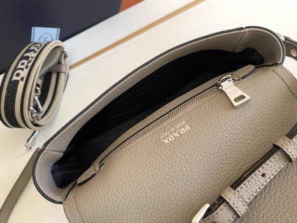 Prada Double Shoulder Strap Handbag - Gray - Image 2