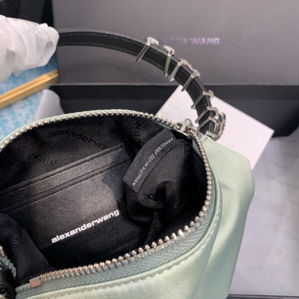 Alexander Wang Daren Rhinestone Bag - Light Green - Image 2