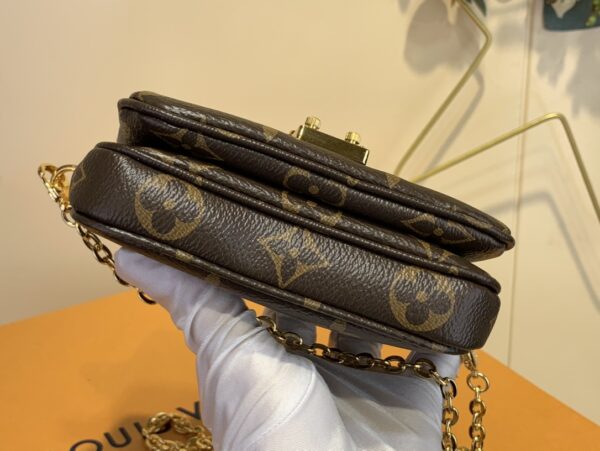 Louis Vuitton Micro Métis Messenger Chain Bag - Dark Brown - Image 4