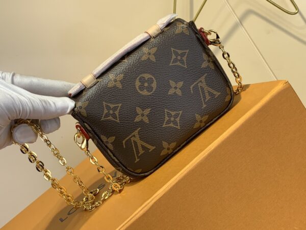 Louis Vuitton Micro Métis Messenger Chain Bag - Dark Brown - Image 2