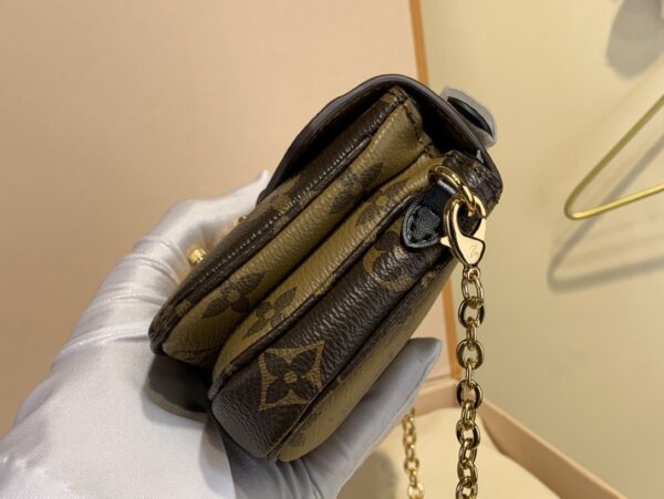 Louis Vuitton Micro Métis Messenger Chain Bag - Brown - Image 5