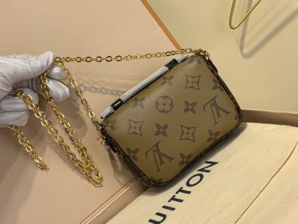 Louis Vuitton Micro Métis Messenger Chain Bag - Brown - Image 2