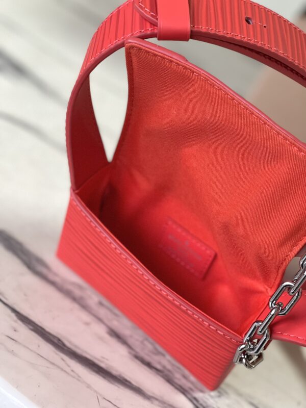 Louis Vuitton Micro Steamer Handbag - Red - Image 5