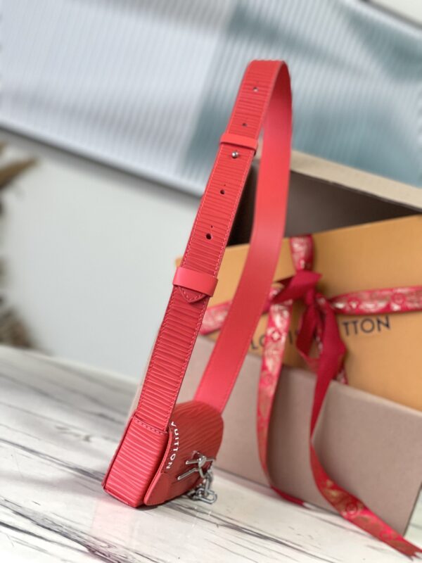 Louis Vuitton Micro Steamer Handbag - Red - Image 2