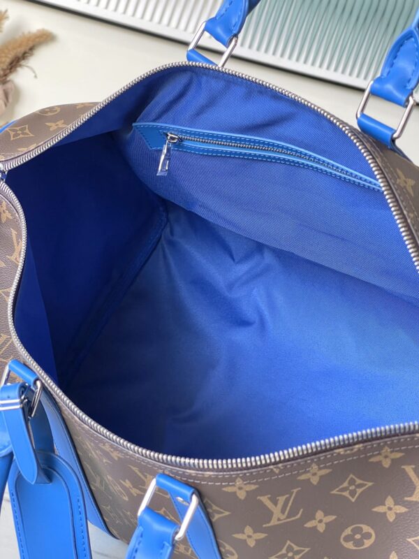 Louis Vuitton Keepall Bandoulière 50 Bag - Blue - Image 4