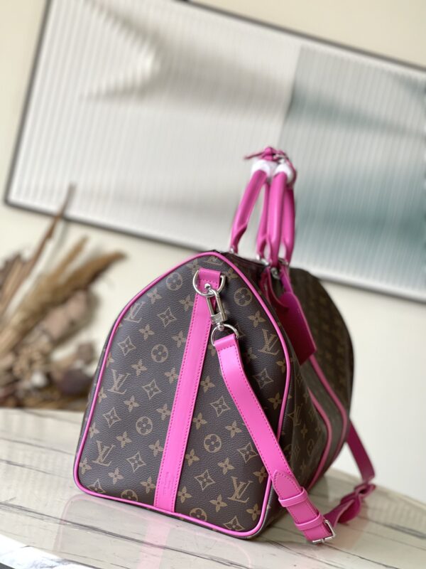 Louis Vuitton Keepall Bandoulière 50 Bag - Pink - Image 4
