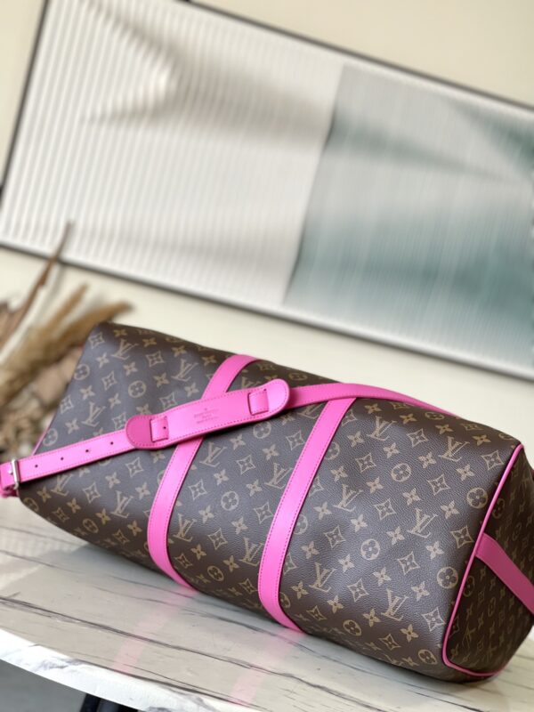 Louis Vuitton Keepall Bandoulière 50 Bag - Pink - Image 5