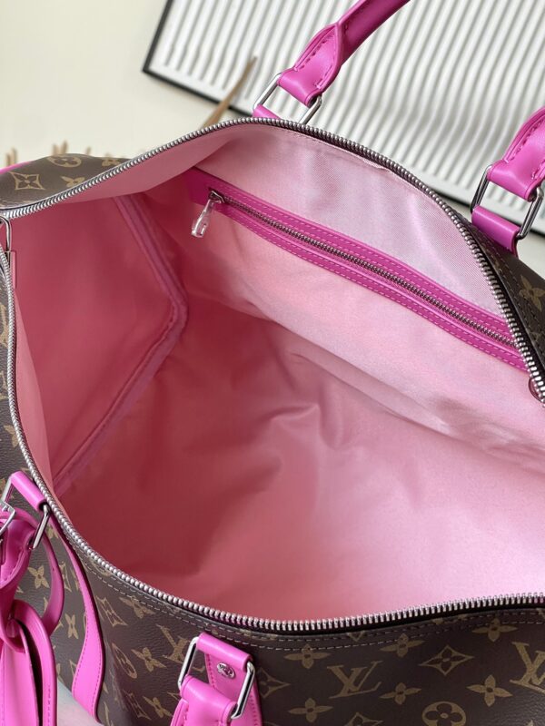 Louis Vuitton Keepall Bandoulière 50 Bag - Pink - Image 2