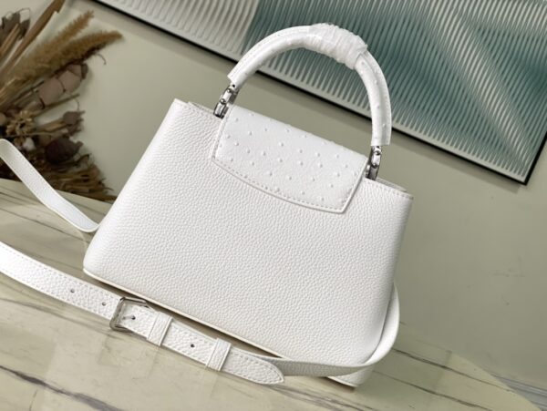 Louis Vuitton Capucines Taurillon Medium Handbag - White - Image 2