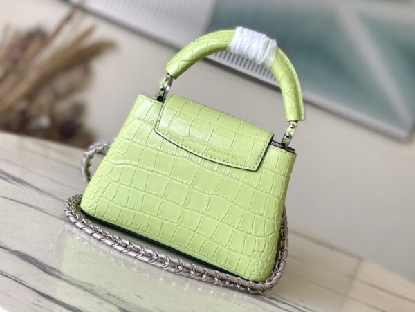 Louis Vuitton Lime Green Mini Crocodile Handbag - Image 3