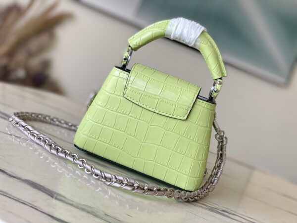 Louis Vuitton Lime Green Super Mini Crocodile Handbag - Image 2