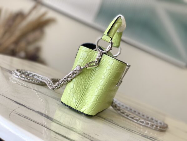Louis Vuitton Lime Green Super Mini Crocodile Handbag - Image 4