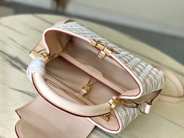 Louis Vuitton Heavenly Capucines Medium Handbag - White - Image 3