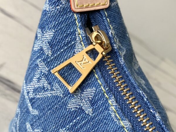 Louis Vuitton Mini Moon Denim Handbag - Blue - Image 4