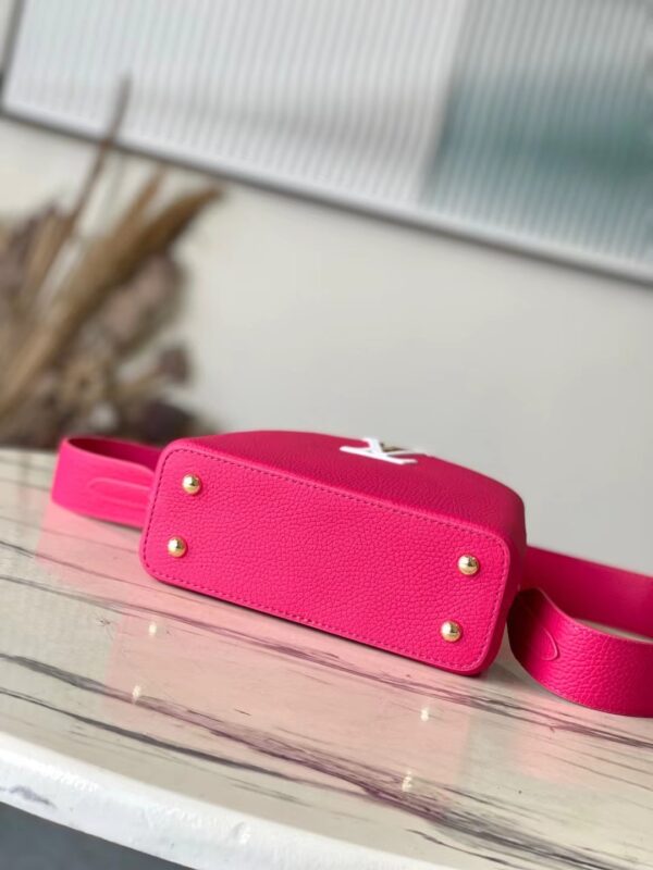 Louis Vuitton Capucines Taurillon Leather Mini Handbag - Pink - Image 3