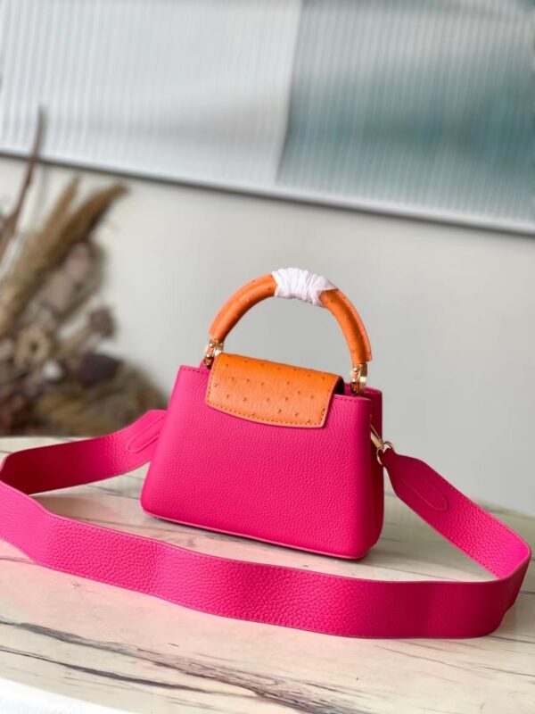 Louis Vuitton Capucines Taurillon Leather Mini Handbag - Pink - Image 4