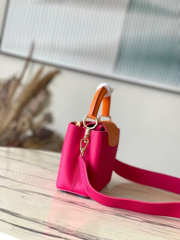 Louis Vuitton Capucines Taurillon Leather Mini Handbag - Pink - Image 5