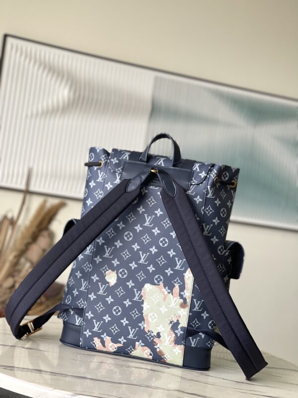 Louis Vuitton Christopher MM Backpack - Blue - Image 4